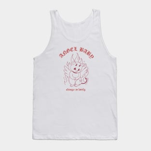 Angel cat devil, lovely , grunge atmosphere Tank Top